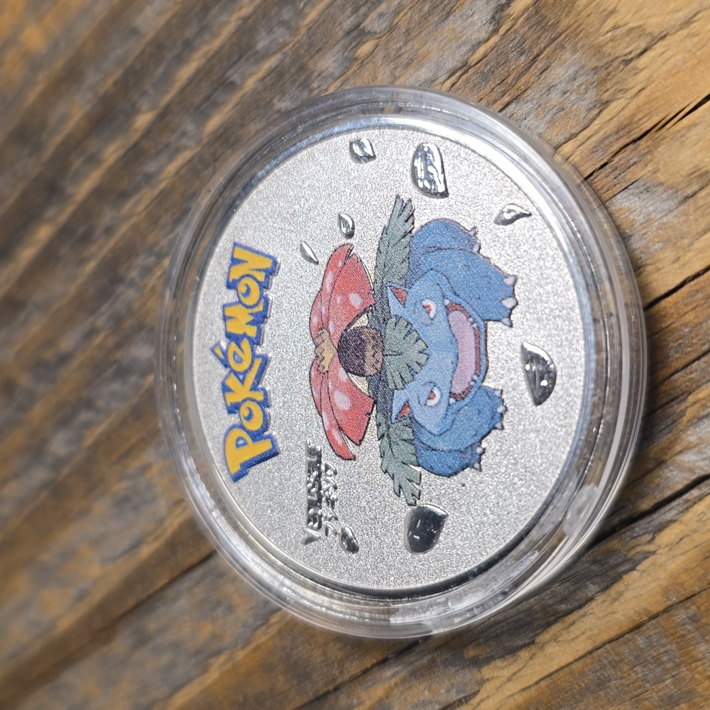 Pokemon Venusaur Silver Coin